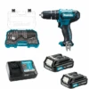 Makita HP333DYEX4, 2 X 12V 1.5AH LI-ION Cordless Hammer Driver Drill Comes With 75PC Accessories -Tools Sales Store 1669457253 HP333DYEX4