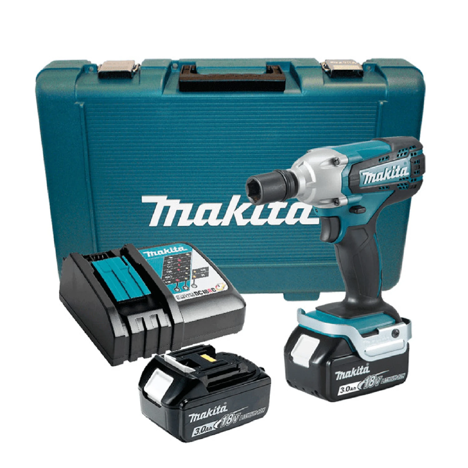 Makita DTW190RFE 2 X 18V 3.0AH LI-ION 1/2 DR Impact Wrench 3 Makita DTW190RFE 2 X 18V 3.0AH LI-ION 1/2 DR Impact Wrench