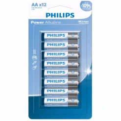 Philips 12 X AA Power Alkaline Battery 12PC/PACK
