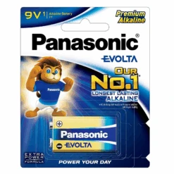 PANASONIC 9V EVOLTA Alkaline Battery 6LR61EG/1B POWERFUL