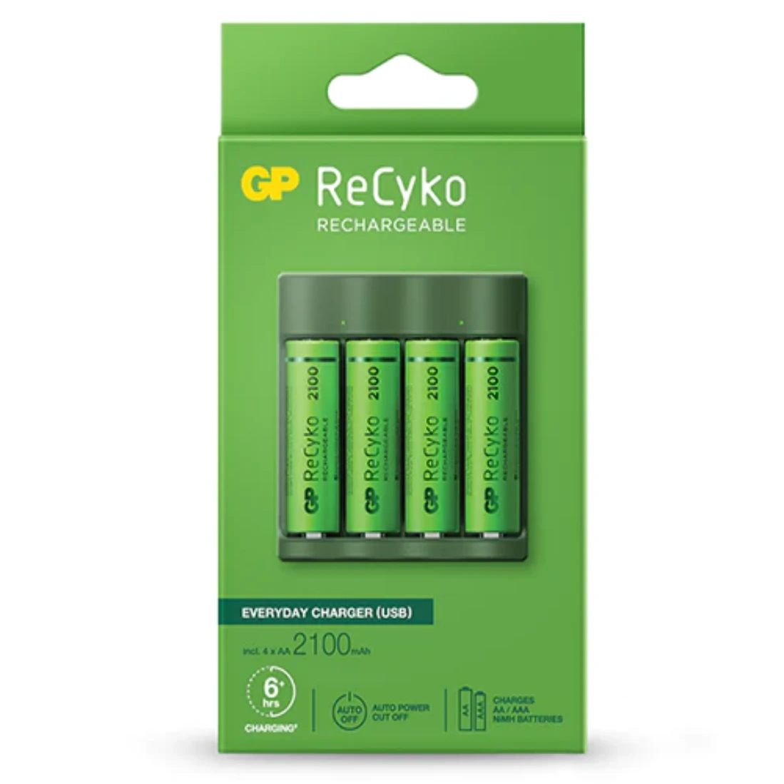 GP ReCyko USB Charger With 4 X 2100mAh AA Rechargeable Battery 3 GP ReCyko USB Charger With 4 X 2100mAh AA Rechargeable Battery