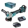 Makita DGA419RTJ Cordless Angle Grinder 4"/100MM (X-Lock Features) PLUS 2 X 18V 5.0AH LI-ION Battery & Charger