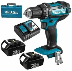 Makita DHP484RFE 2 X 18V 3.0AH LI-ION 13MM (1/2") Brushless Hammer Driver Drill